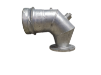 CURVA INICIAL 7" FM X 4" DIN C/ ESCORVA AÇO ZINCADO