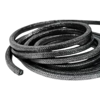 GAXETA DE PTFE EXPANDIDO GRAFITE  3/8" POR CENTIMETRO